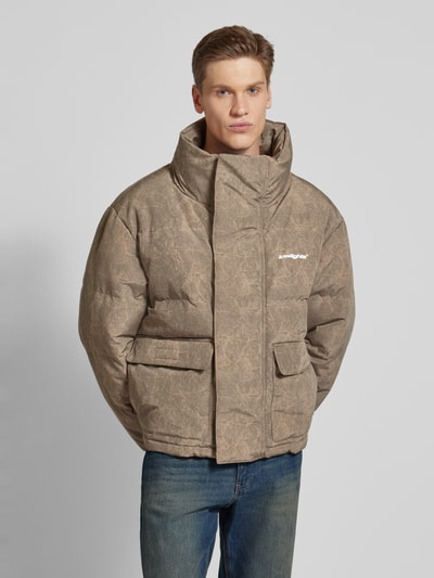 Low Lights Studios Jacke mit Stehkragen Modell 'ORION' Beige 4