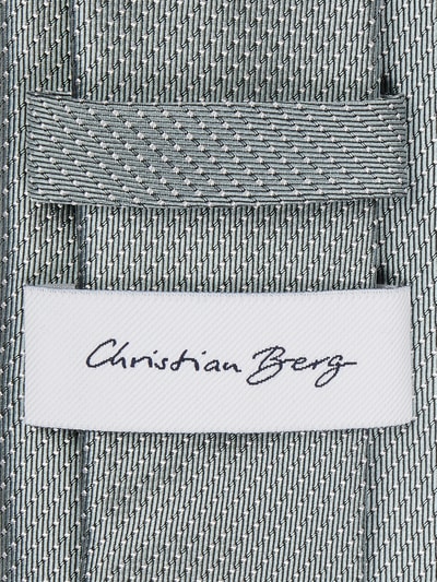 Christian Berg Men Seidenkrawatte mit Polka Dots Schilf Melange 2