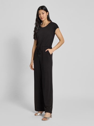 Christian Berg Woman Jumpsuit met tunnelkoord Zwart - 1