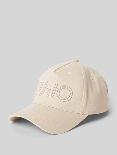 Liu Jo White Basecap mit Label-Stitching Beige 1