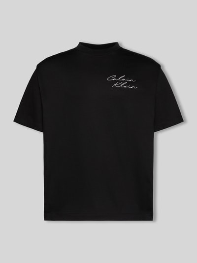 Calvin Klein Jeans Relaxed Fit T-Shirt aus reiner Baumwolle Black 2