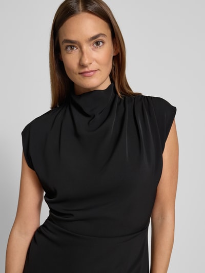 Jake*s Collection Midikleid mit Stehkragen Black 3