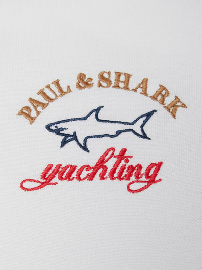 Paul & Shark Poloshirt mit Raglanärmeln Weiss 2