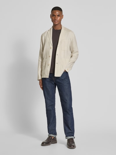 Marc O'Polo Loose Fit Overshirt im Blazer-Stil aus reinem Leinen Beige 1