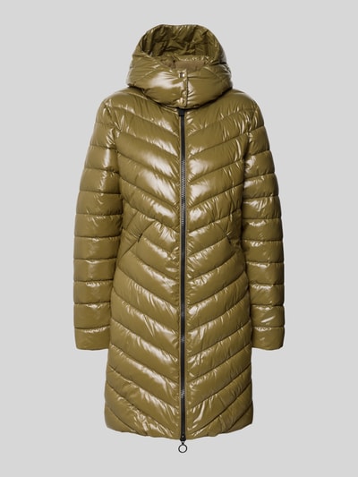 Christian Berg Woman Selection Płaszcz pikowany z kapturem Oliwkowy 2
