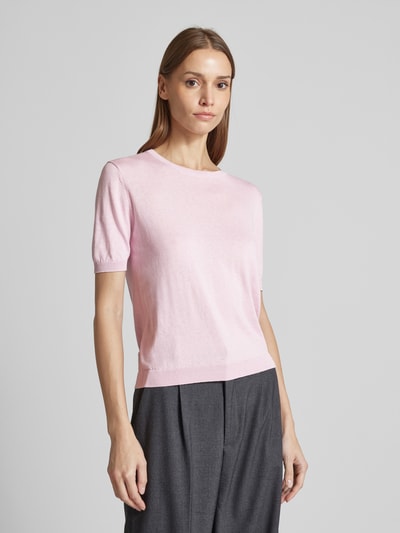 Weekend Max Mara Strickshirt mit Rundhalsausschnitt Modell 'ZIBETTO' Rosa 4