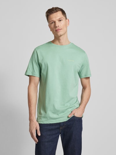 Mazine T-Shirt mit Label-Print Modell 'Hurry' Mint 4