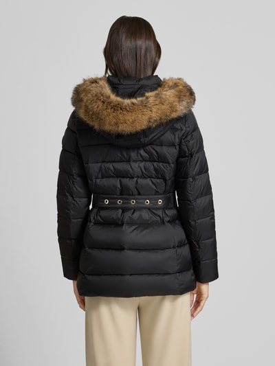 MICHAEL Michael Kors Gewatteerd jack met imitatiebont, model 'Trimmed' Zwart - 5