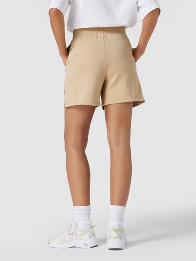 BOSS Orange Sweatshorts met galonstrepen, model 'Ewa' Beige - 5