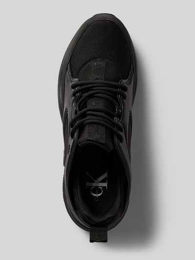 Calvin Klein Jeans Ledersneaker mit Label-Prägung Modell 'RETRO TENNIS LOW LACE MIX' Black 3
