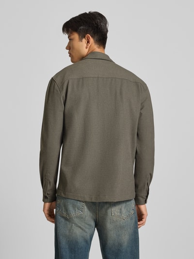 ONLY & SONS Hemdjacke mit Brusttaschen mit Viskose-Anteil Graphit Melange 5