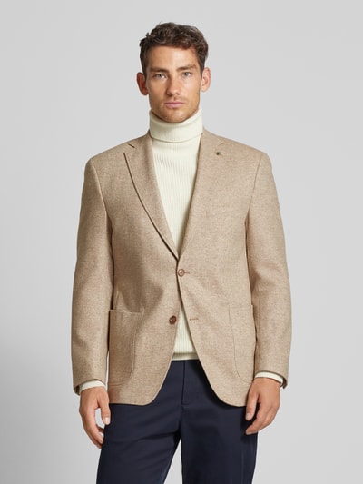 Carl Gross Sakko mit Brustleistentasche Modell 'Tedrick' Beige 4