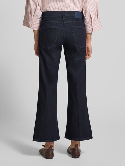 CAMBIO Regular Fit Bootcut Jeans aus Baumwoll-Mix Modell 'FABIENNE' Jeansblau 5