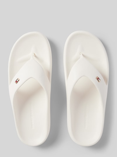 Tommy Hilfiger Voorgevormde teenslippers met logodetail Wit - 3