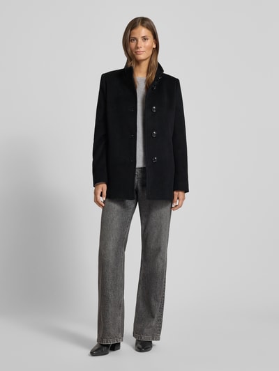 Fuchs Schmitt Wollmantel mit Stehkragen Black 1