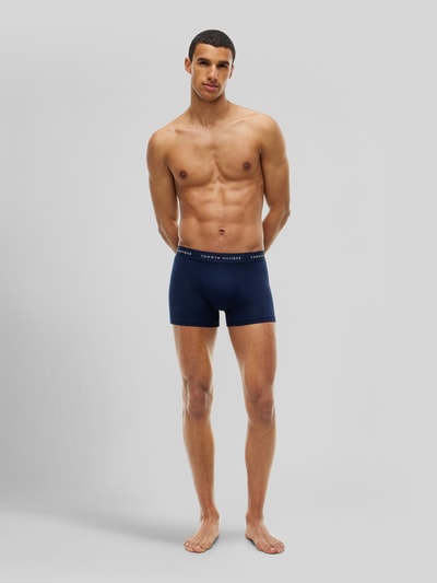 Tommy Hilfiger Obcisłe bokserki z elastycznym pasem z logo w zestawie 3 szt. Ciemnoniebieski 1