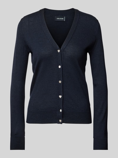 Zadig & Voltaire Cardigan aus Lanawolle Modell 'JEMMA' Marine 2