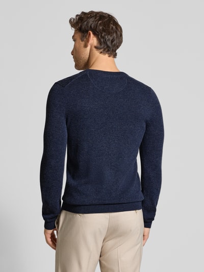 MCNEAL Gebreide pullover van wolmix met kasjmier Marineblauw gemêleerd - 5