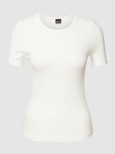 Gina Tricot T-Shirt in Ripp-Optik Offwhite 2