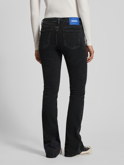 Hugo Blue Flared-Fit Jeans aus Baumwoll-Mix Modell 'GETTI_B' Black 5