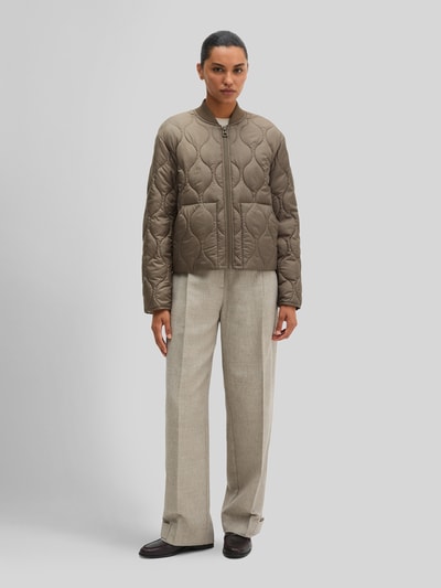Marc O'Polo Relaxed Fit Bomberjacke mit gesteppter Struktur Taupe 1