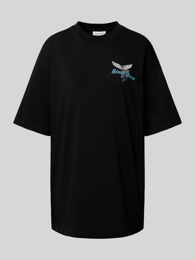 Sixth June T-shirt z nadrukiem z logo Czarny 2