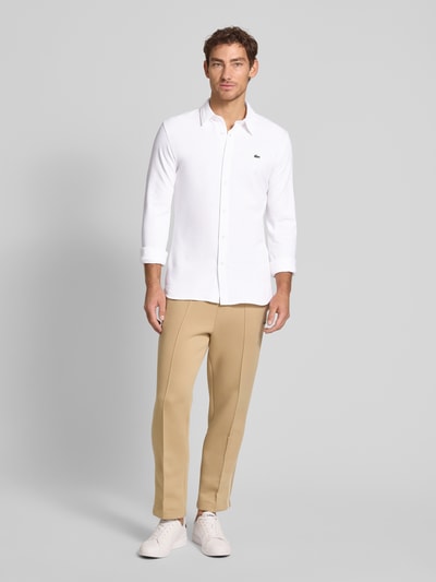 Lacoste Freizeithemd mit Knopfleiste Weiss 1