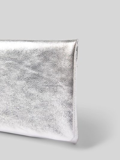 Abro Clutch met drukknoopsluiting Zilver - 3