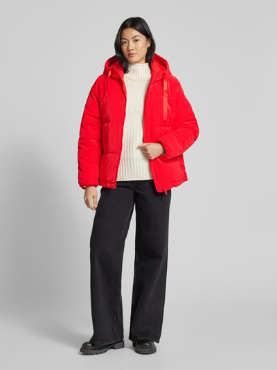 Jake*s Casual Steppjacke mit Kapuze Rot 1