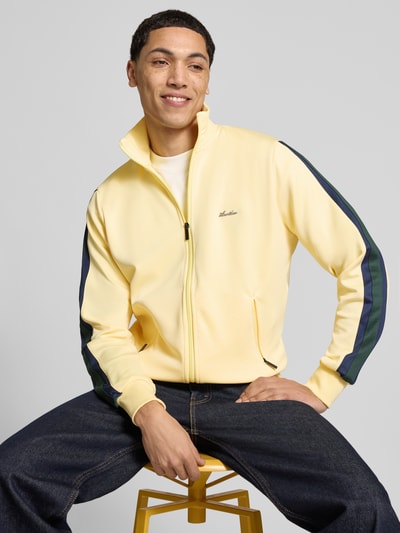ANOTHER COTTON LAB Regular Fit Sweatjacke mit Logo-Detail Hellgelb 3