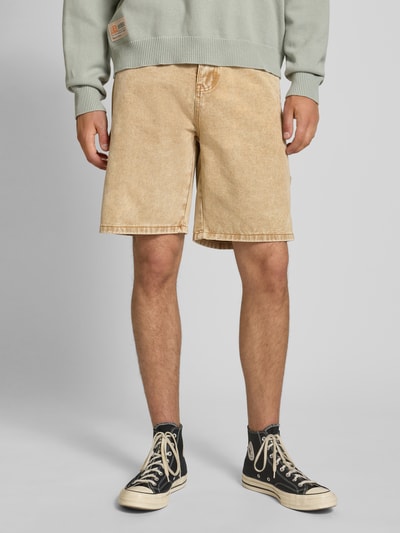 ANOTHER COTTON LAB Regular Fit Jeansshorts mit Beintaschen Beige 4