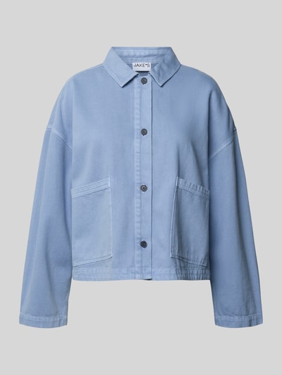 Jake*s Casual Jacke mit Knopfleiste Bleu 2