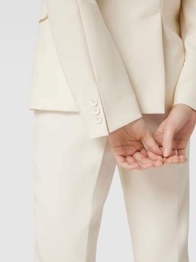 Weekend Max Mara Blazer mit Reverskragen und Paspeltasche am Gesäß Offwhite 3