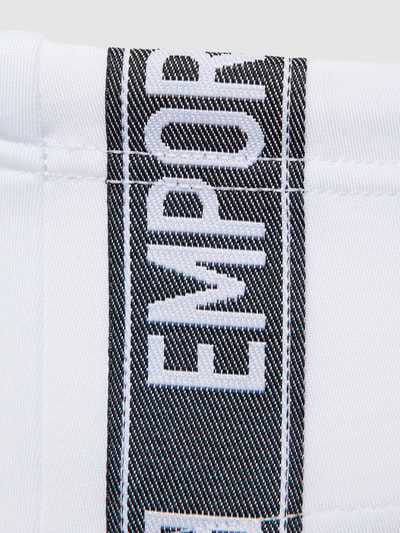 Emporio Armani Badehose mit Label-Details Weiss 2