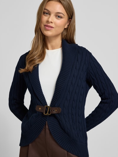Lauren Ralph Lauren Cardigan mit Schnalle Modell 'TAYSIR' Marine 3