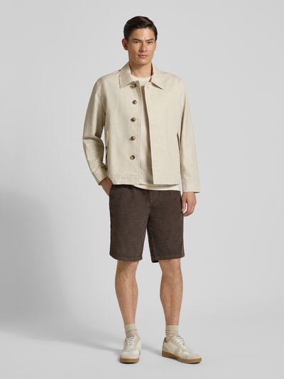 Redefined Rebel Regular Fit Shorts mit Tunnelzug Modell 'Joey' Mittelbraun 1