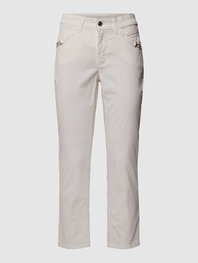 MAC Jeans mit Label-Patch Weiß 2
