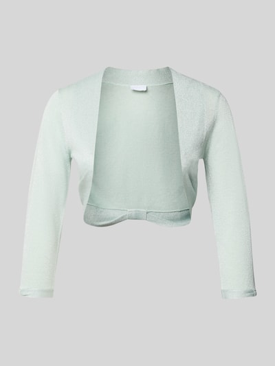 Produktfoto, Regular Fit Bolero aus Viskose-Mix von Jake*s Cocktail, strickowa i błyszcząca faktura, damski, krój regular fit, rękaw 3/4, długość tyłu w rozmiarze 36: 33 cm