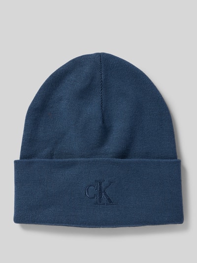 Calvin Klein Jeans Beanie met labelstitching Marineblauw - 1