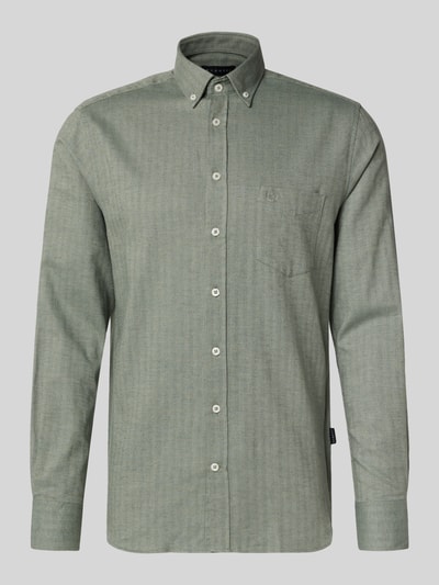 bugatti Vrijetijdsoverhemd met knoopsluiting Kaki - 2