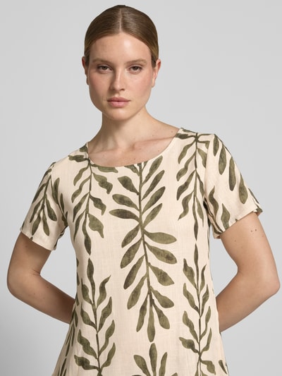 ZABAIONE Relaxed Fit Kleid aus Viskose-Mix Modell 'Tara' Sand 3