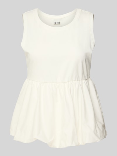 ICHI Tanktop mit ausgestellter Rockpartie Modell 'MALLIA' Offwhite 2