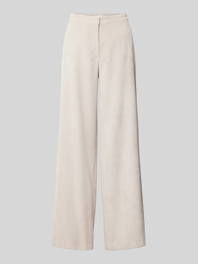 Raffaello Rossi Wide leg corduroy broek met steekzakken, model 'PALINA' Beige - 2