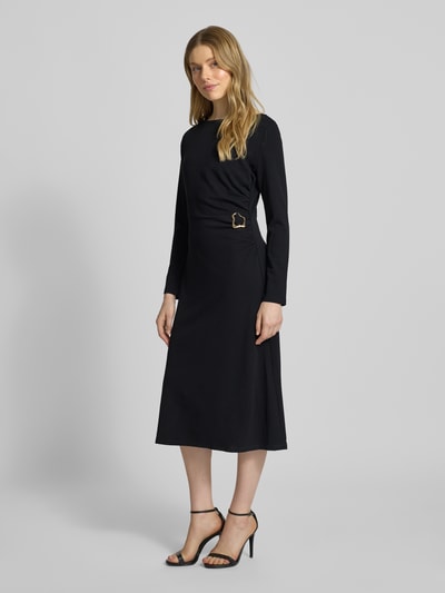 s.Oliver BLACK LABEL Tailliertes Freizeitkleid mit Brosche Black 1