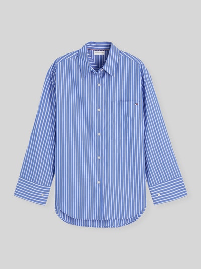 Tommy Hilfiger Bluzka z długim rękawem o kroju relaxed fit z czystej bawełny Granatowy 2