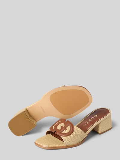 GUESS Sandalette aus Leder-Mix in Bast-Optik Modell 'CERINNA2' Sand 4