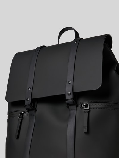 GASTON LUGA Rucksack mit Reißverschlusstaschen Modell 'SPLÄSH 2.0' Black 2