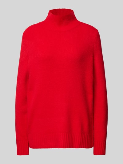 Jake*s Casual Regular fit gebreide pullover met opstaande kraag Kersenrood - 2