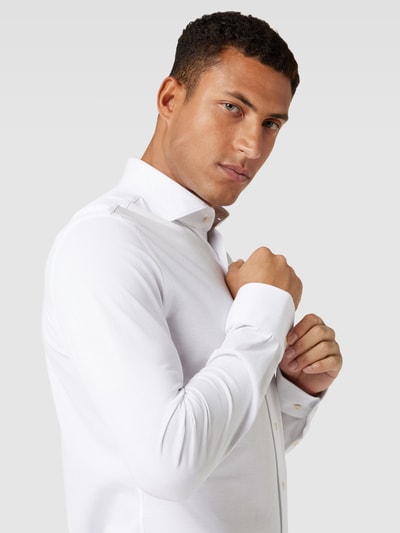 Profuomo Business-Hemd mit Kentkragen Weiss 3