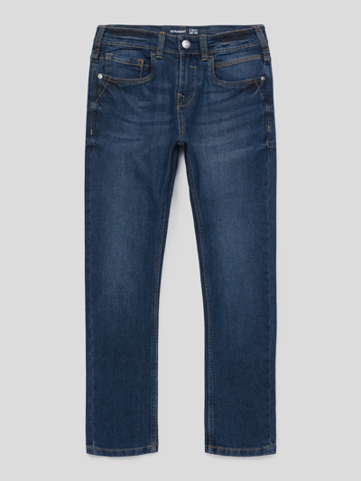 OVS Straight Fit Jeans im 5-Pocket-Design Dunkelblau 1